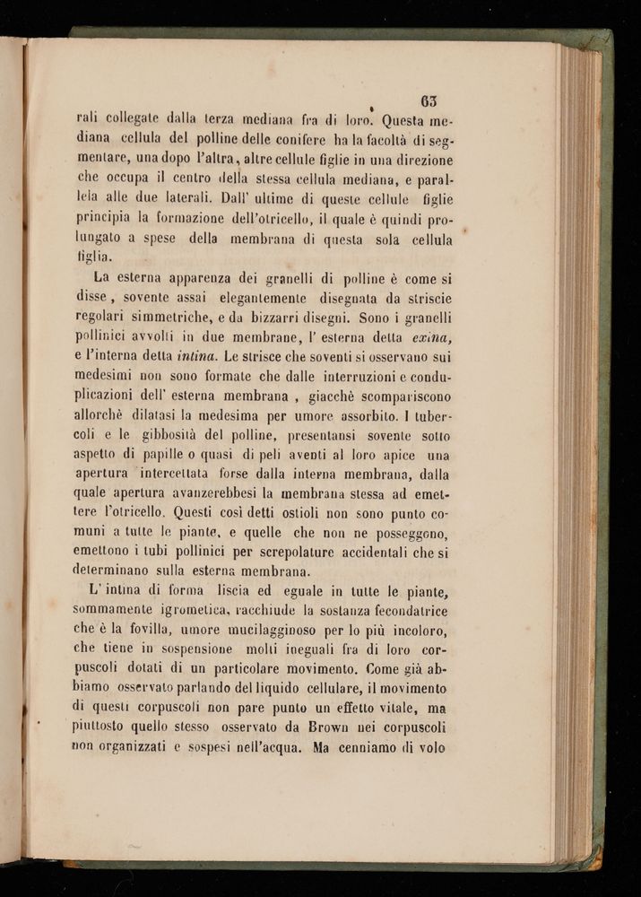 Compendio delle più importanti vitali manifestazioni delle piante coll'aggiunta delle geografiche e geologiche loro relazioni : saggio di studi botanici