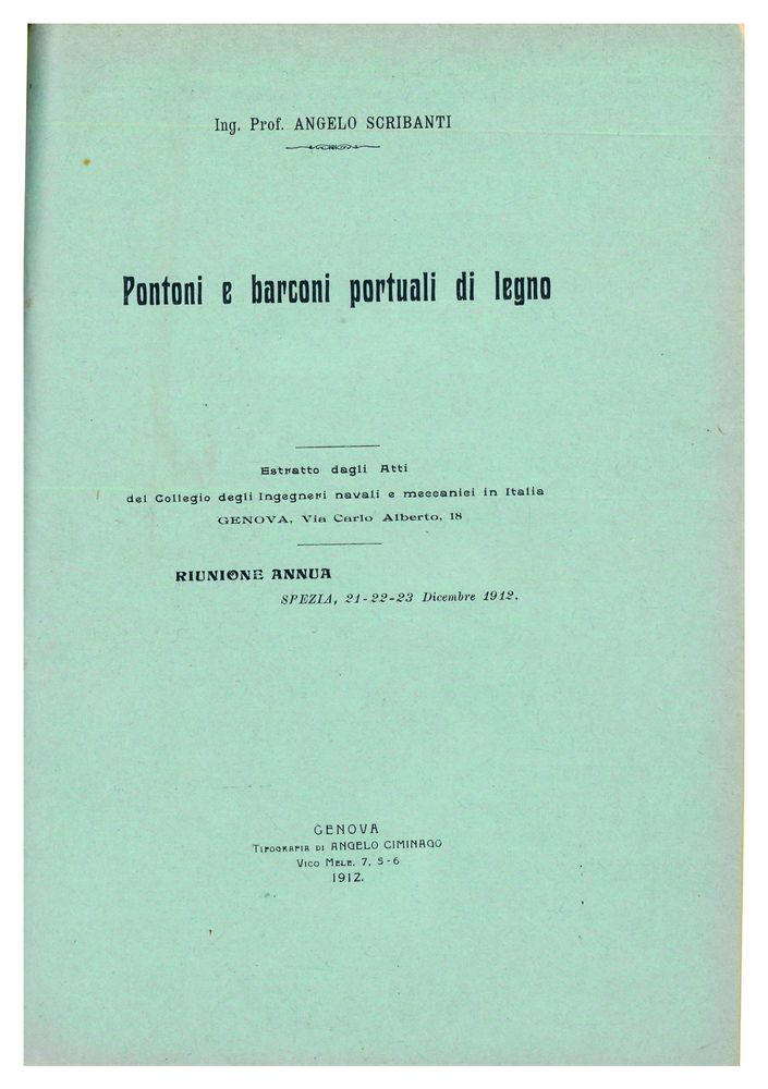 Pontoni e barconi portuali di legno