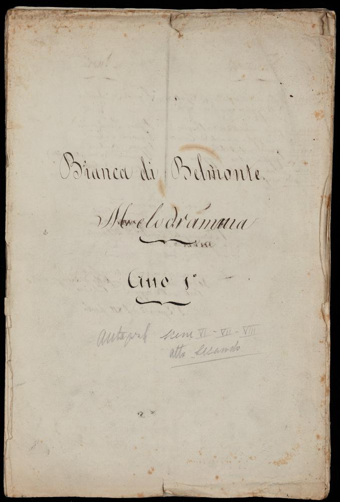 Bianca di Belmonte. Melodramma